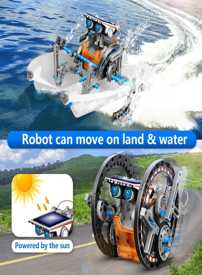Dioju 13-in-1 Solar Robot Toys for Ages 8 9 10 11 12 Year Old Boys Girls, STEM Science Kits for Kids Age 8-12, Building Experiments Robotics Kit STEM Projects for Kid Christmas Birthday Gifts (Gray) - Image 3